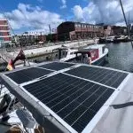 520 W flex panels on Hanse 458.